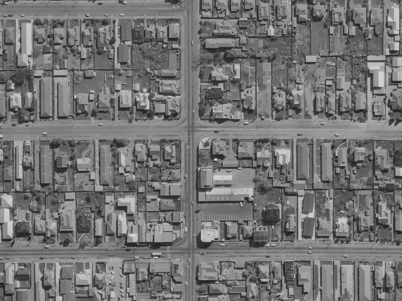 108B Stanmore Road from the air, 1970-1974