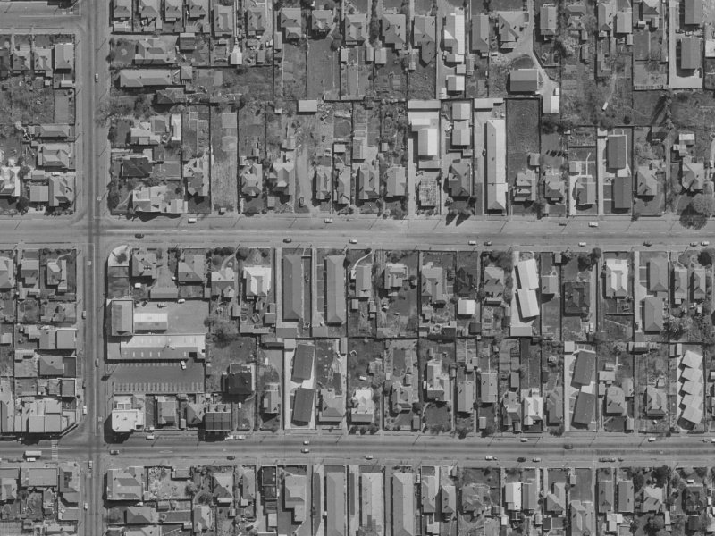 464 Gloucester Street from the air, 1970-1974