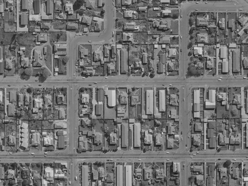 528 Gloucester Street from the air, 1970-1974