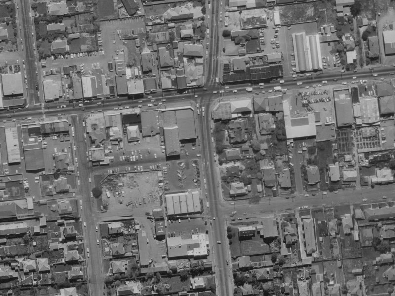 185 Clarence Street from the air, 1970-1974
