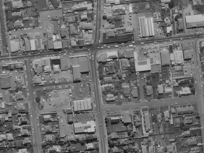 184 Clarence Street from the air, 1970-1974