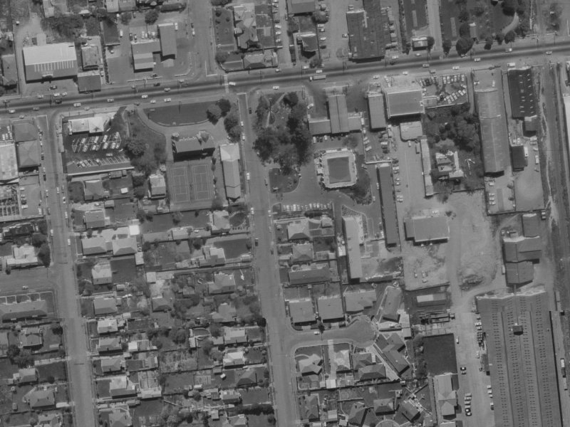 104 Mandeville Street from the air, 1970-1974