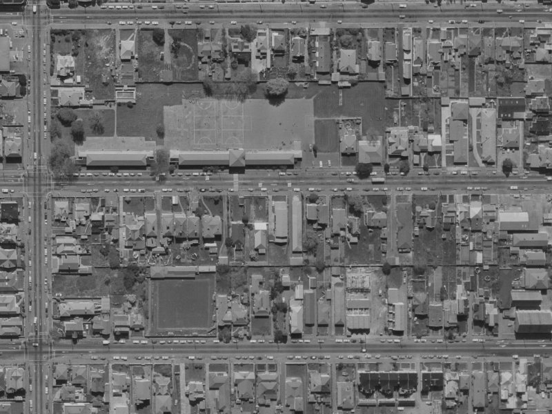 296 Gloucester Street from the air, 1970-1974