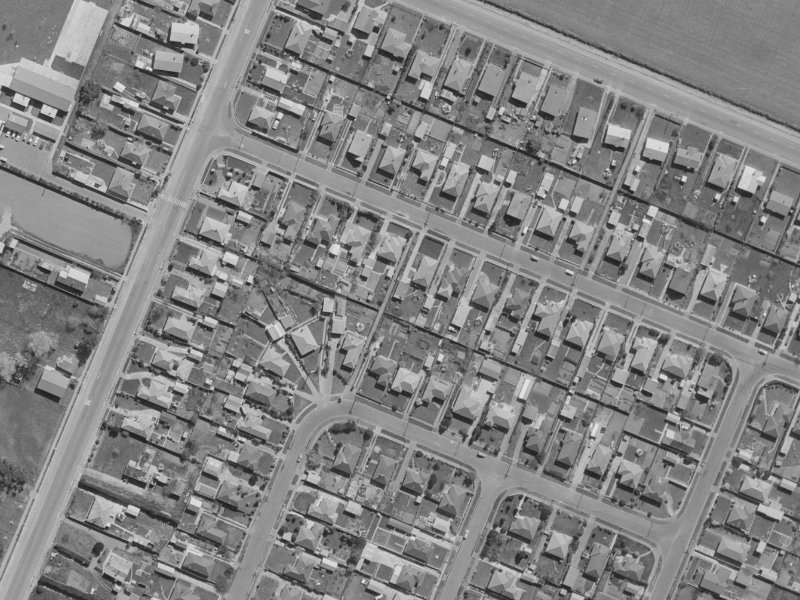 29 Aurora Street from the air, 1970-1974