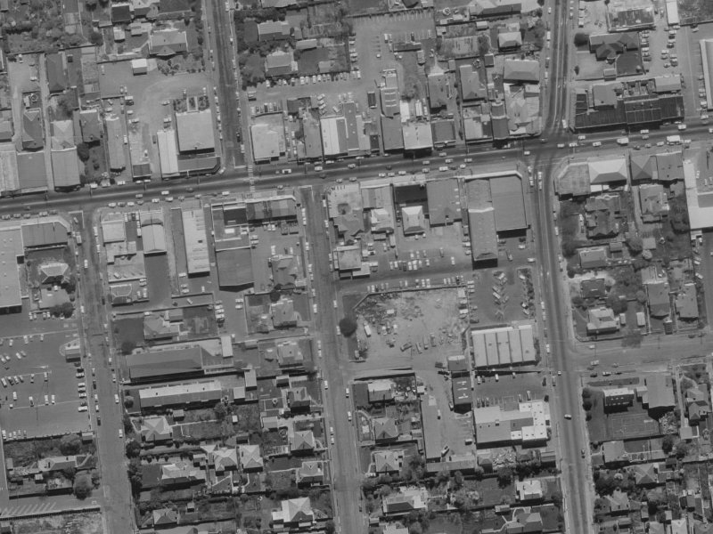 42 Rotherham Street from the air, 1970-1974