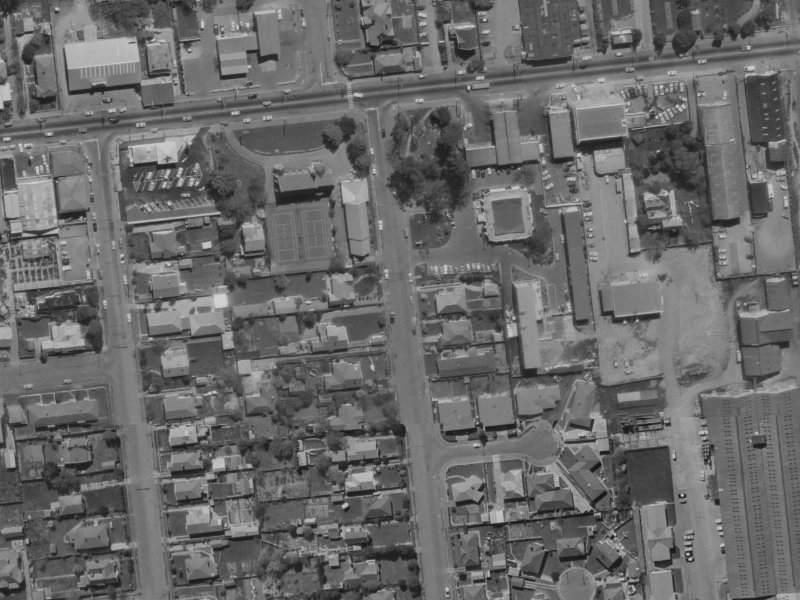 99 Mandeville Street from the air, 1970-1974