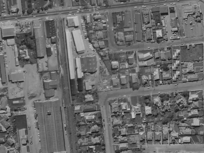 87a Brockworth Place from the air, 1970-1974