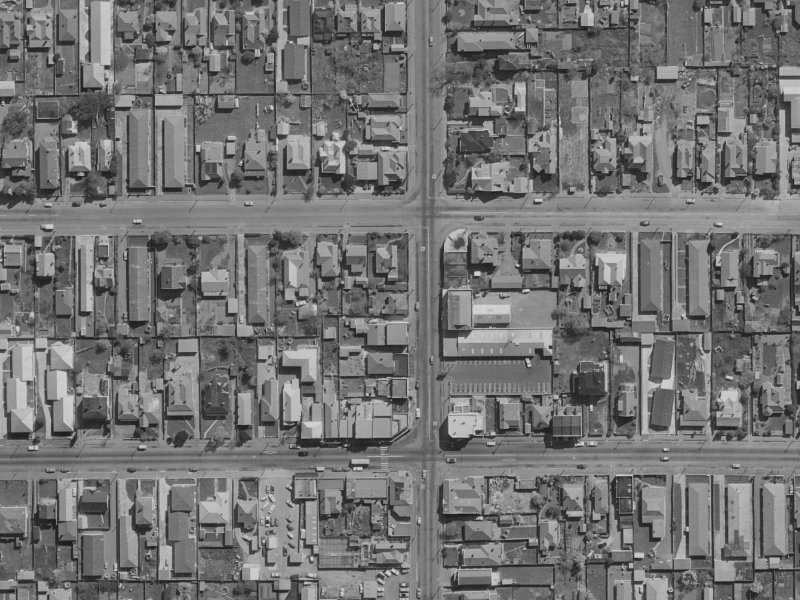 101 Stanmore Road from the air, 1970-1974