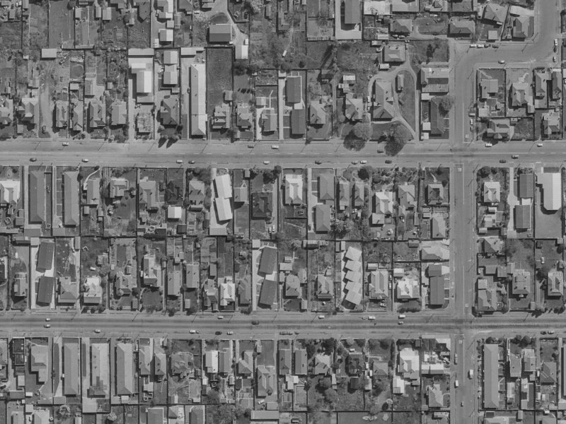 492C Gloucester Street from the air, 1970-1974