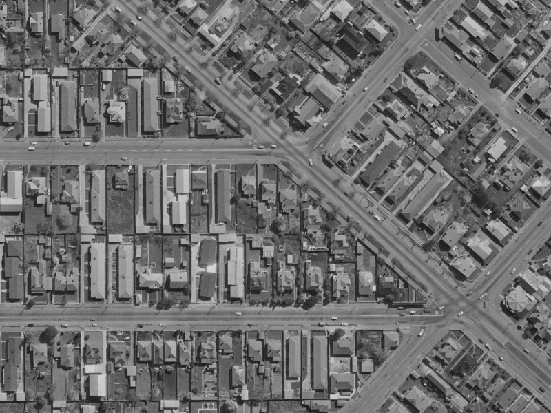1/136 Linwood Avenue from the air, 1970-1974