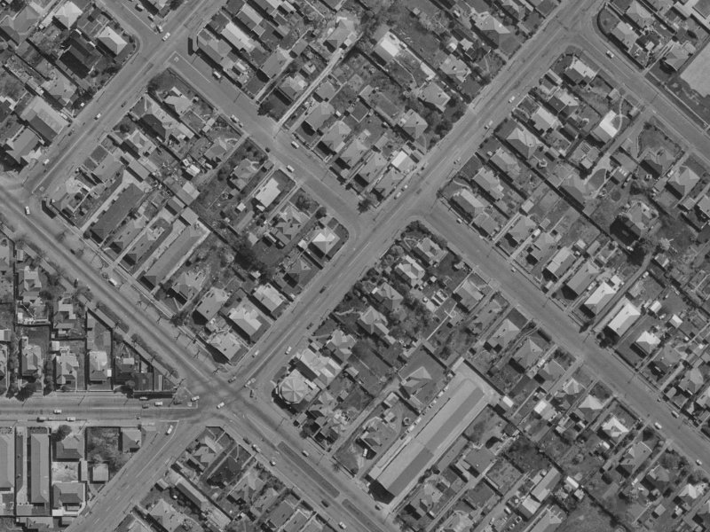 584 Worcester Street from the air, 1970-1974