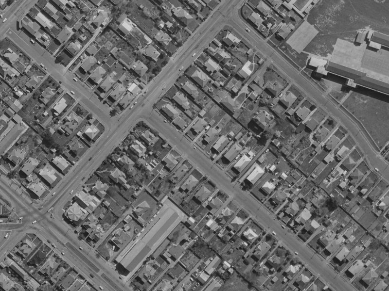 13 Norwich Street from the air, 1970-1974