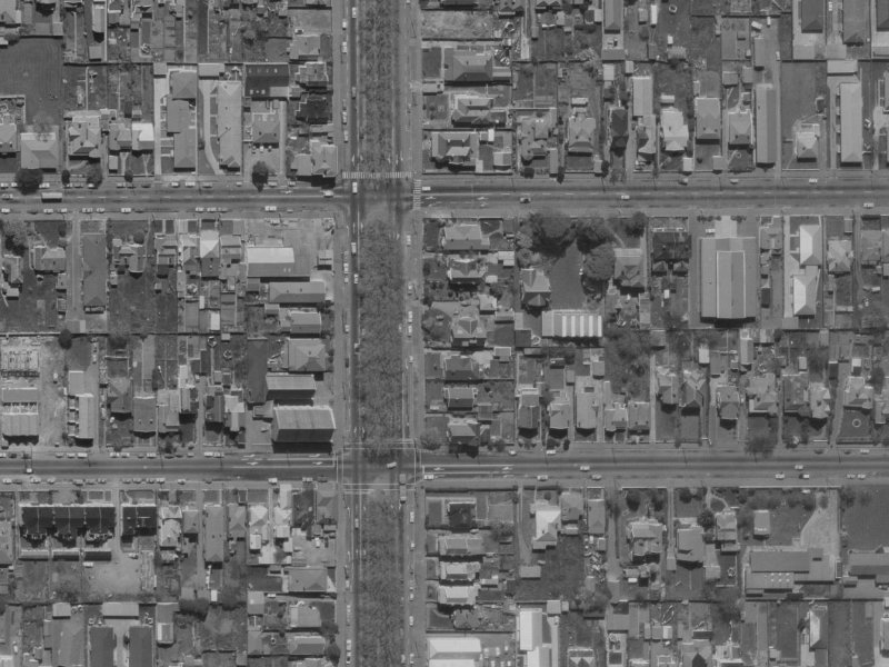 Fitzgerald Avenue from the air, 1970-1974