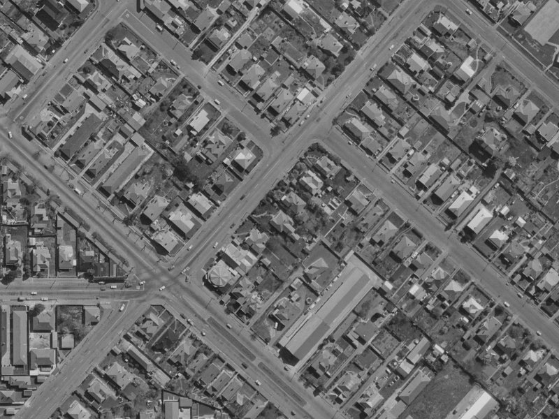 582 Worcester Street from the air, 1970-1974