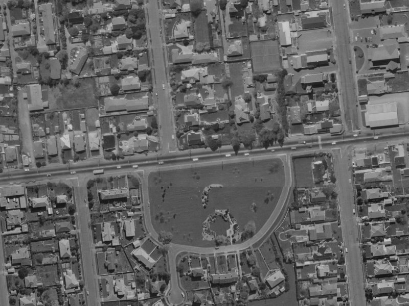 211 Riccarton Road from the air, 1970-1974