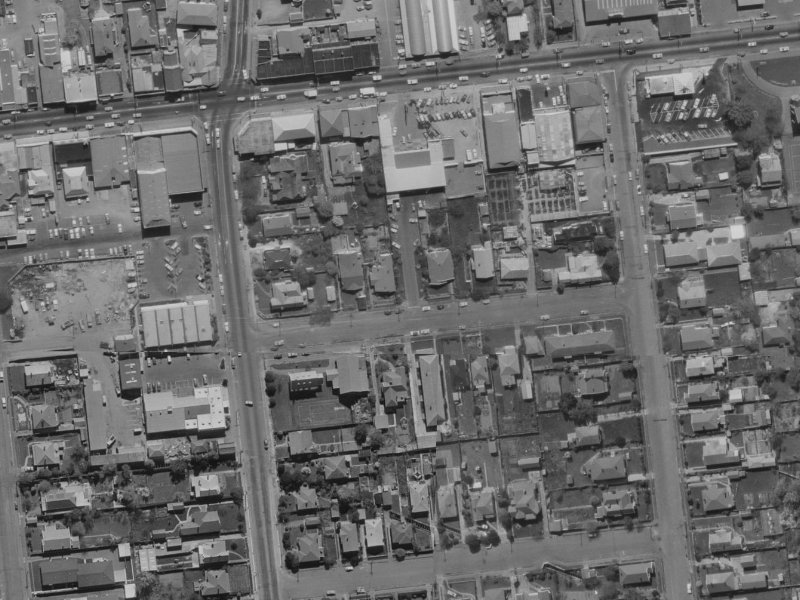 10 Nelson Street from the air, 1970-1974
