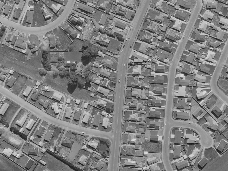 29-31 Middlepark Road from the air, 1970-1974