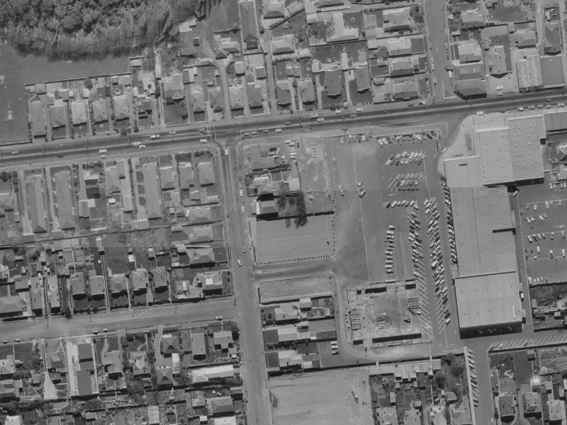 133K Riccarton Road from the air, 1970-1974