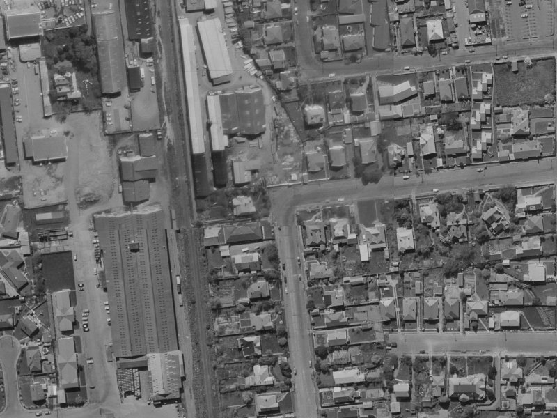 69A Brockworth Place from the air, 1970-1974