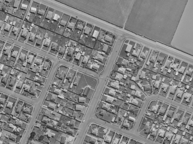 2 Aurora Street from the air, 1970-1974