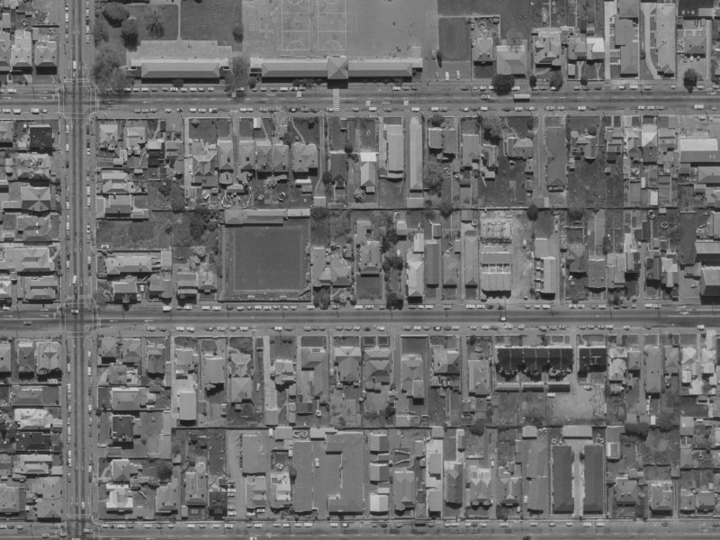 251 Worcester Street from the air, 1970-1974
