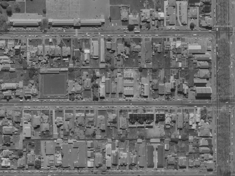 263 Worcester Street from the air, 1970-1974