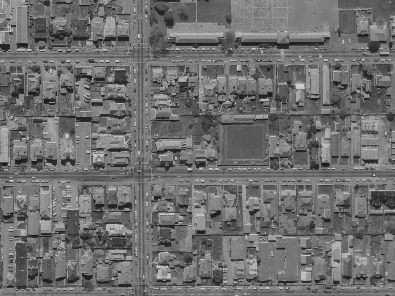 265 Worcester Street from the air, 1970-1974