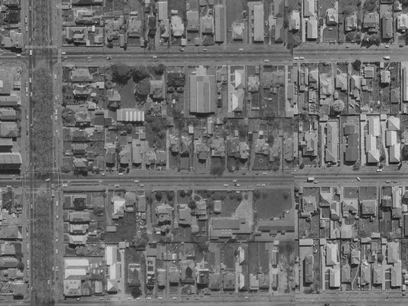321 Worcester Street from the air, 1970-1974