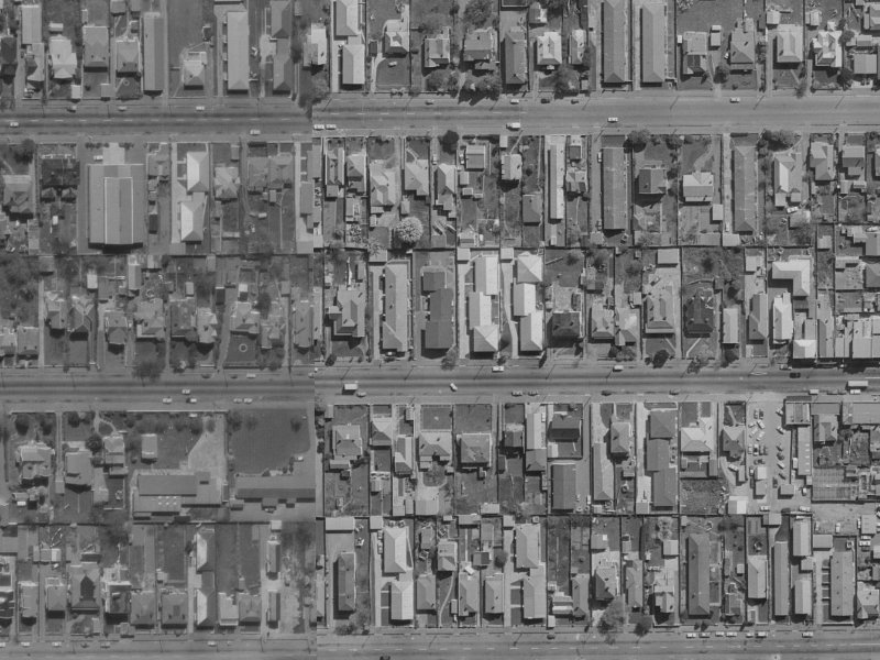 351 Worcester Street from the air, 1970-1974