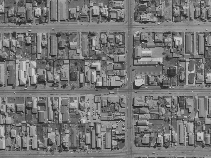 387A Worcester Street from the air, 1970-1974