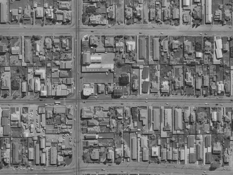 409 Worcester Street from the air, 1970-1974