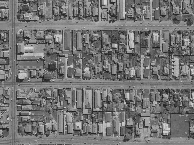 427 Worcester Street from the air, 1970-1974