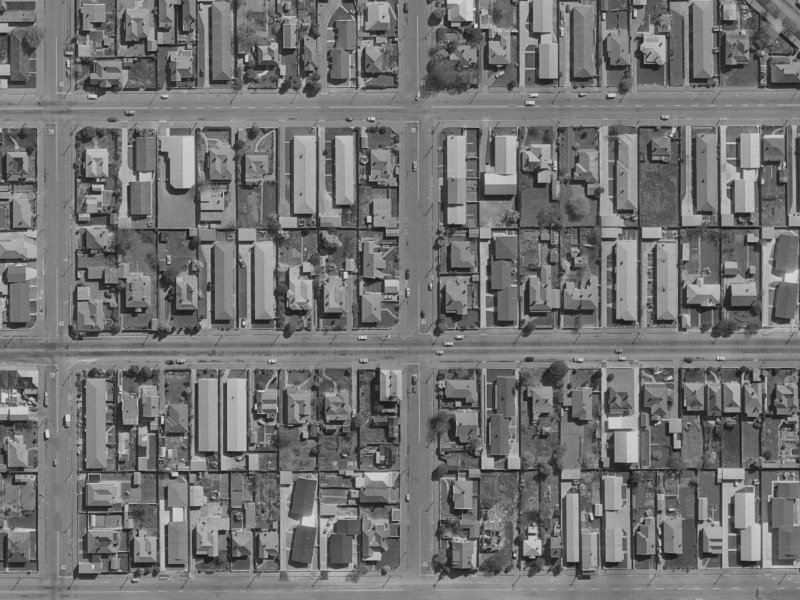 41 Tancred Street from the air, 1970-1974