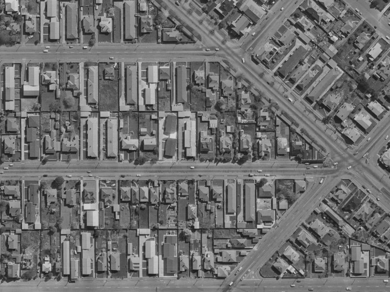 543 Worcester Street from the air, 1970-1974