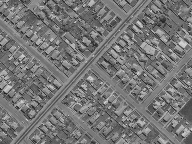 5-7 Pamela Street from the air, 1970-1974