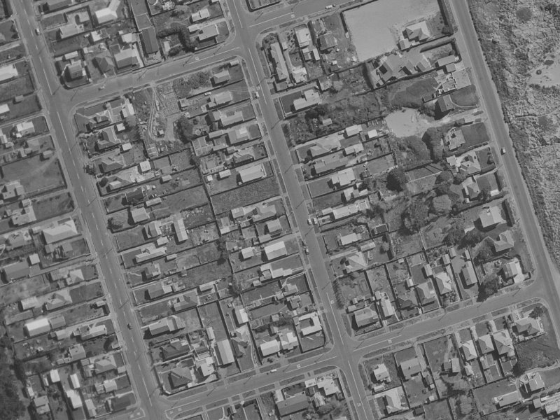 280 Pine Avenue from the air, 1970-1974