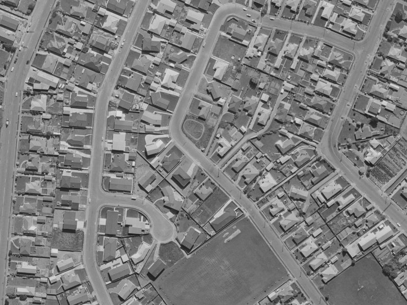 70A Colman Avenue from the air, 1970-1974