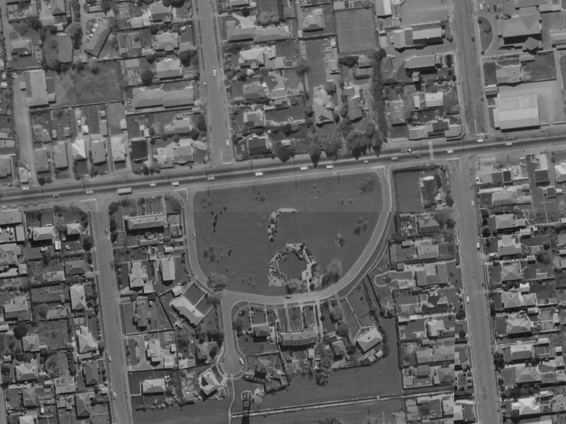 207 Riccarton Road from the air, 1970-1974