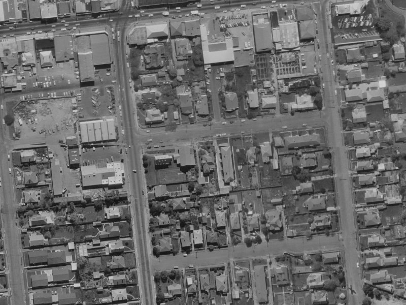 19 Nelson Street from the air, 1970-1974