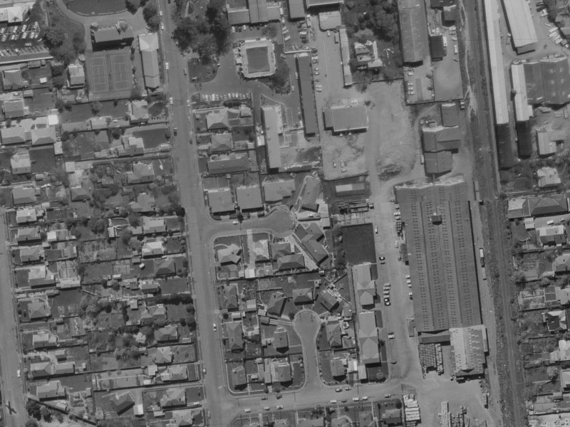 8 Kipax Place from the air, 1970-1974