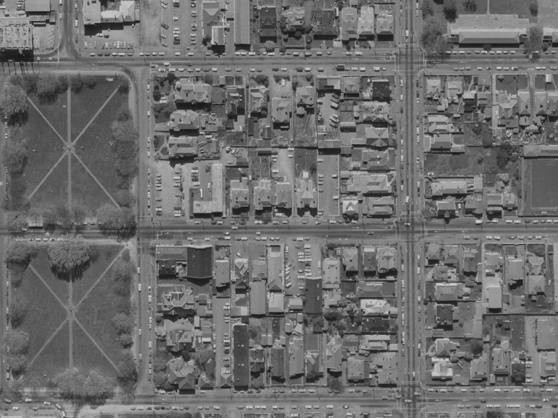 205 Worcester Street from the air, 1970-1974