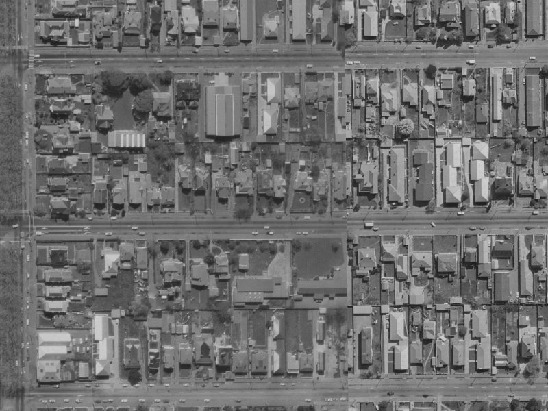 309 Worcester Street from the air, 1970-1974