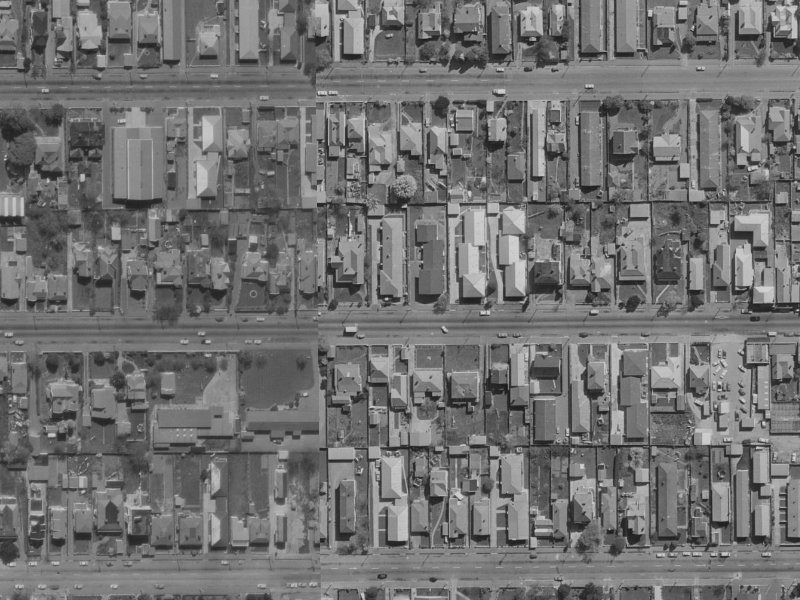 347 Worcester Street from the air, 1970-1974