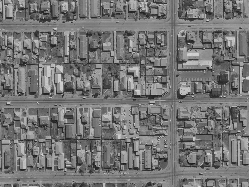 383 Worcester Street from the air, 1970-1974