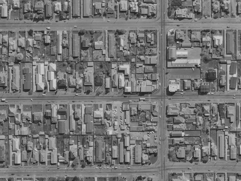385 Worcester Street from the air, 1970-1974