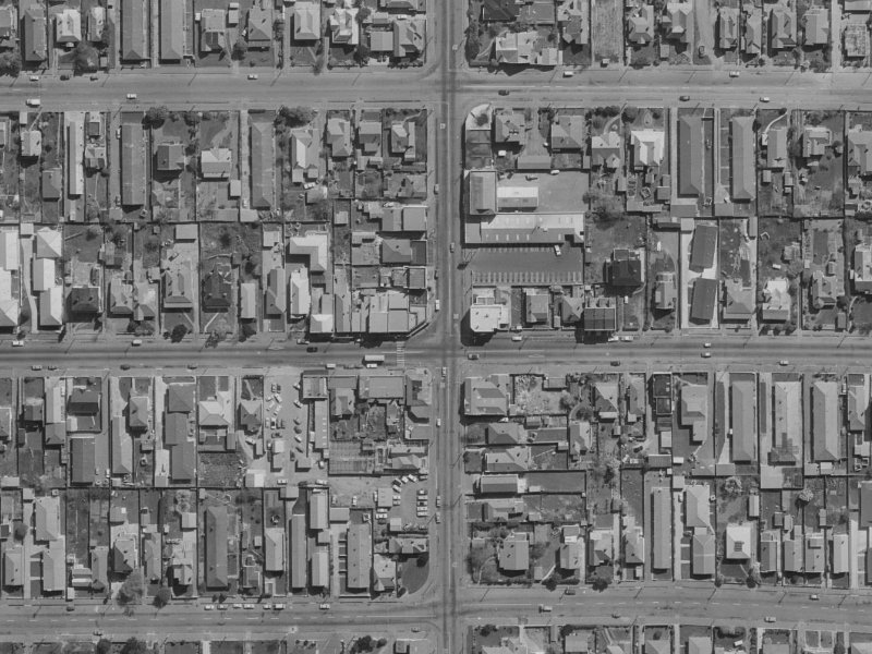 395 Worcester Street from the air, 1970-1974