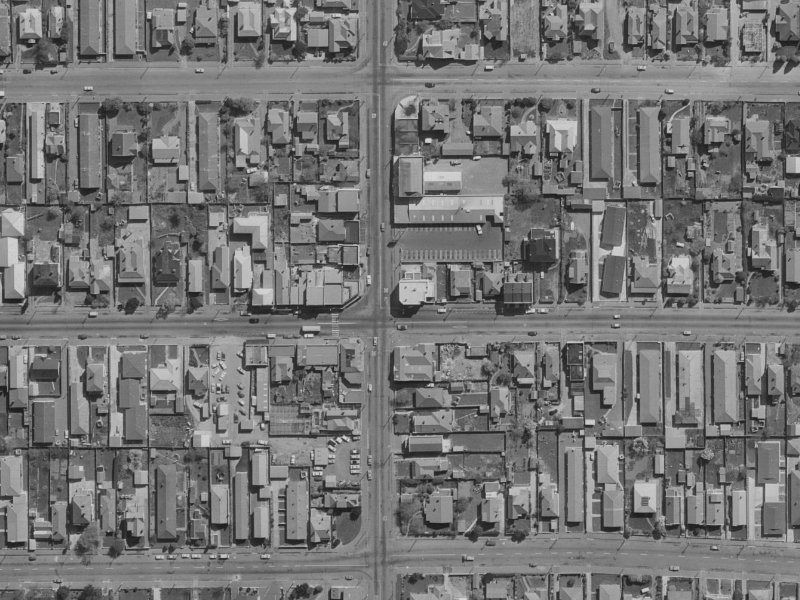 401 Worcester Street from the air, 1970-1974