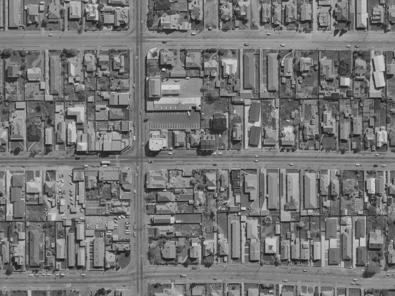 6/403 Worcester Street from the air, 1970-1974