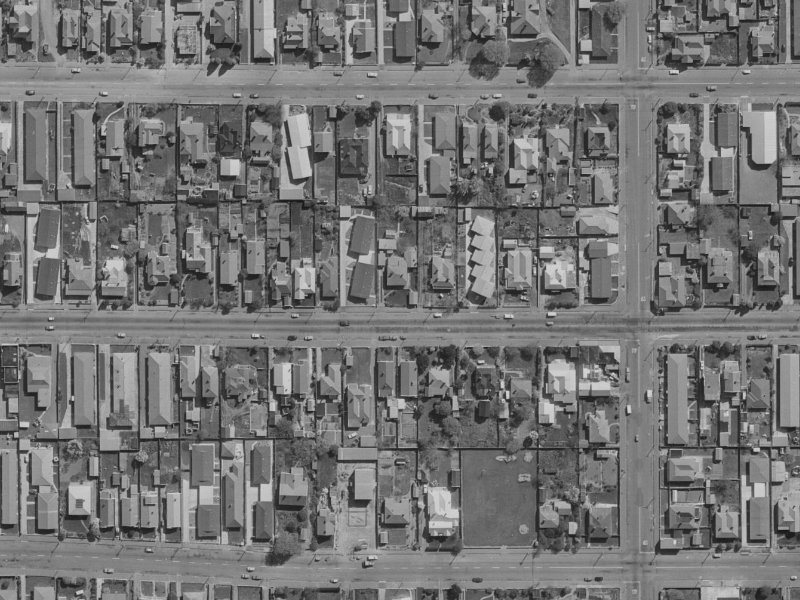 451 Worcester Street from the air, 1970-1974