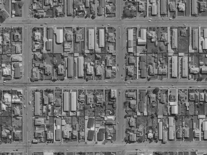 499 Worcester Street from the air, 1970-1974